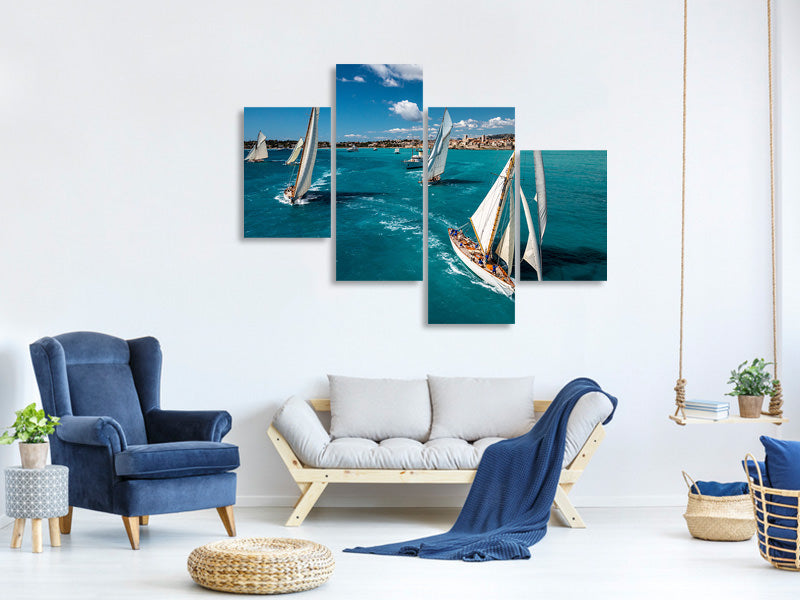 modern-4-piece-canvas-print-race-start