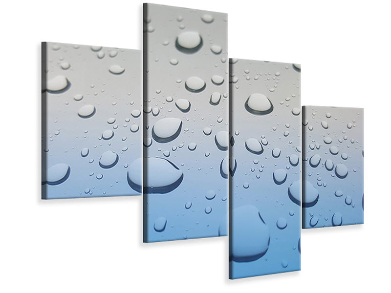 modern-4-piece-canvas-print-raindrop-in-xxl