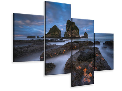 modern-4-piece-canvas-print-starfish