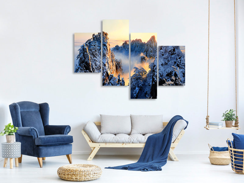modern-4-piece-canvas-print-sunrise-at-mt-huang-shan