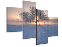 modern-4-piece-canvas-print-swan-lake