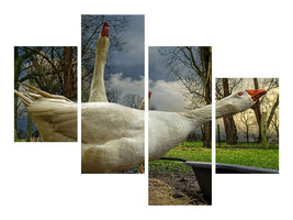 modern-4-piece-canvas-print-the-3-geese