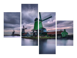 modern-4-piece-canvas-print-the-green-windmill