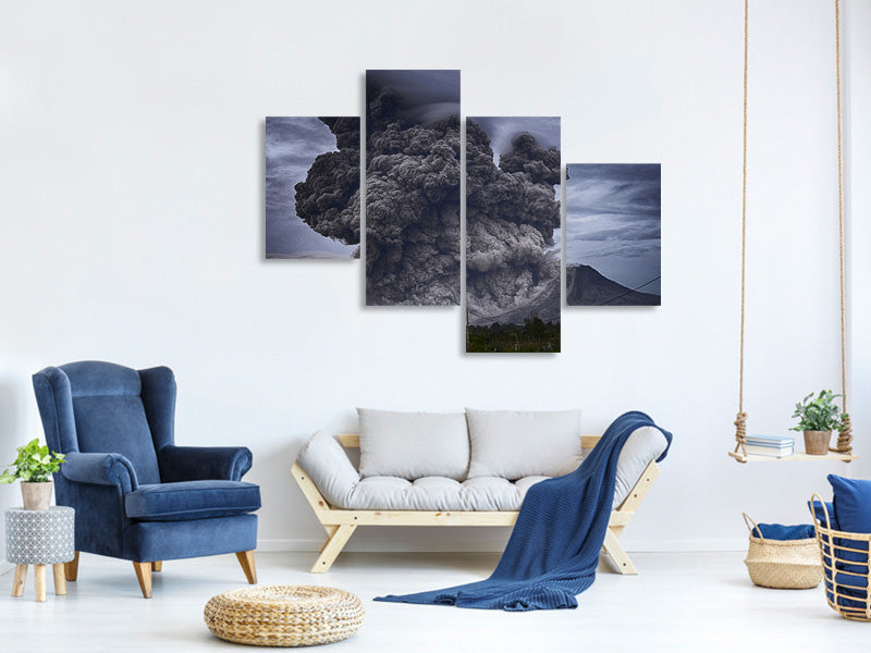 modern-4-piece-canvas-print-the-volcano-ash