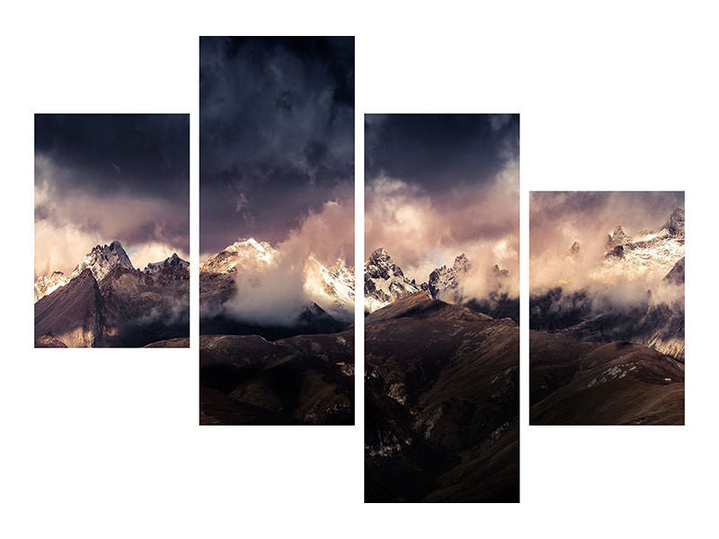 modern-4-piece-canvas-print-tibet-snow-mountain