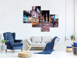 modern-4-piece-canvas-print-times-square-at-night