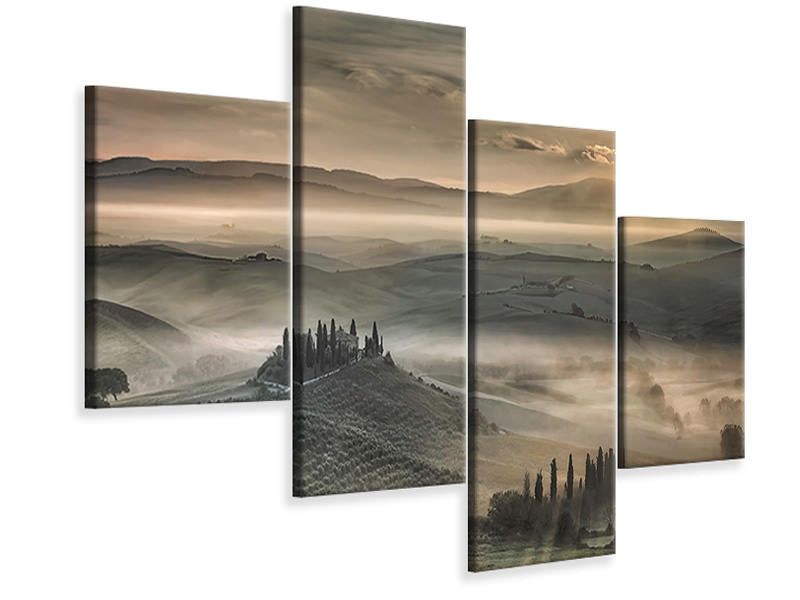 modern-4-piece-canvas-print-tuscan-morning