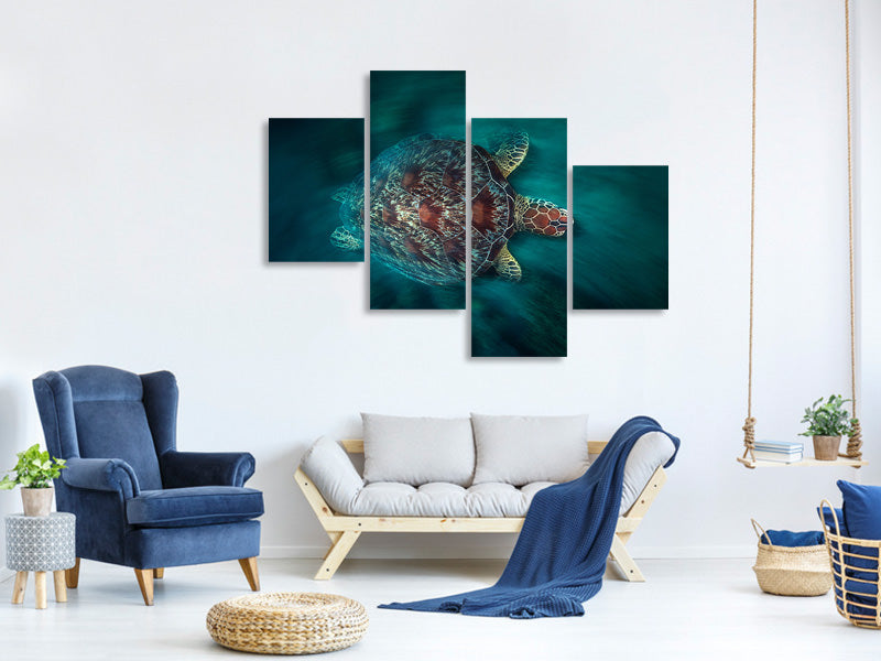 modern-4-piece-canvas-print-valocity-turtle