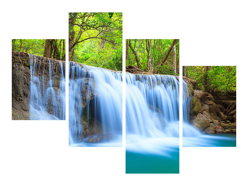 modern-4-piece-canvas-print-waterfall-si-nakharin