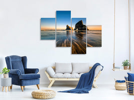 modern-4-piece-canvas-print-wharaiki-beach