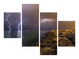 modern-4-piece-canvas-print-when-lightning-strikes