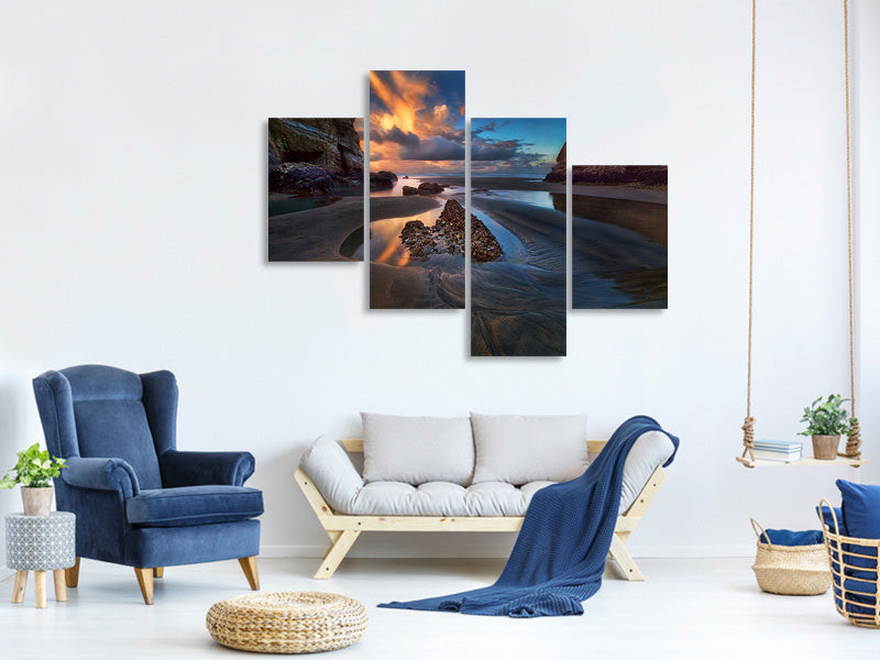 modern-4-piece-canvas-print-when-the-tide-receded