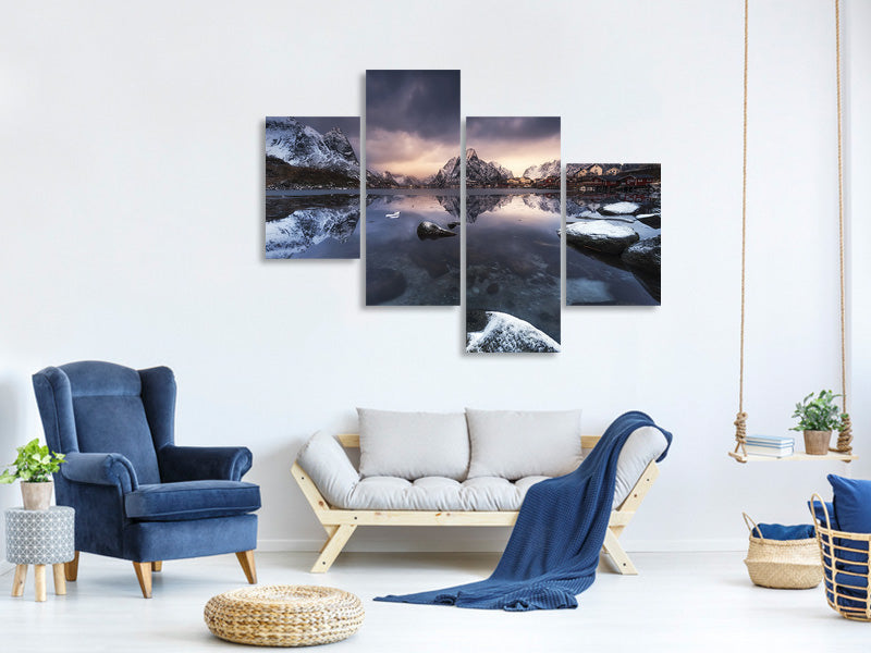modern-4-piece-canvas-print-winter-light