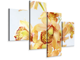 modern-4-piece-canvas-print-yellow-orchid