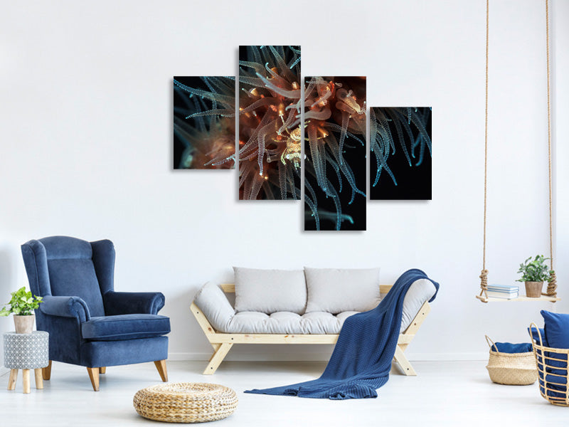 modern-4-piece-canvas-print-zanzibar-whip-coral-shrimp