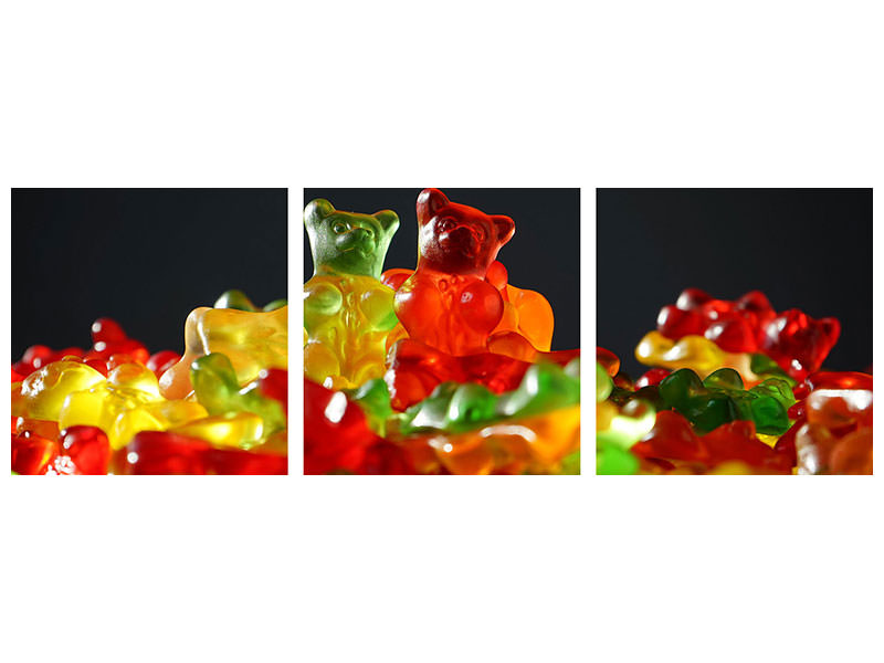 panoramic-3-piece-canvas-print-colorful-gummy-bears