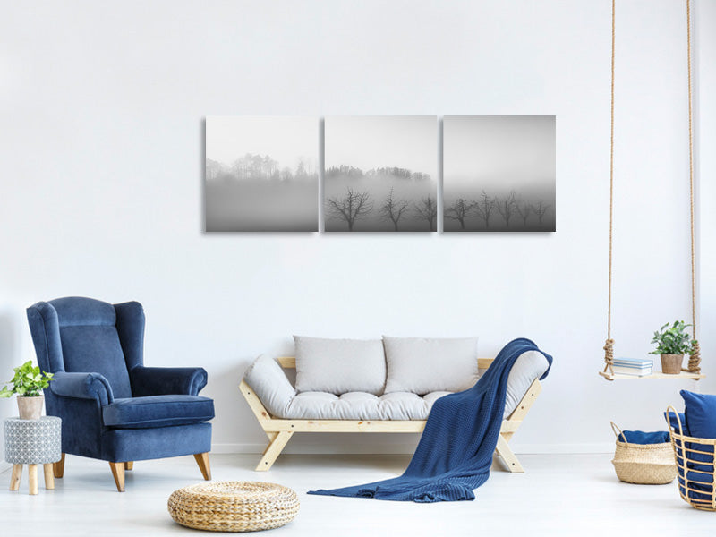 panoramic-3-piece-canvas-print-eight-trees-in-the-mist
