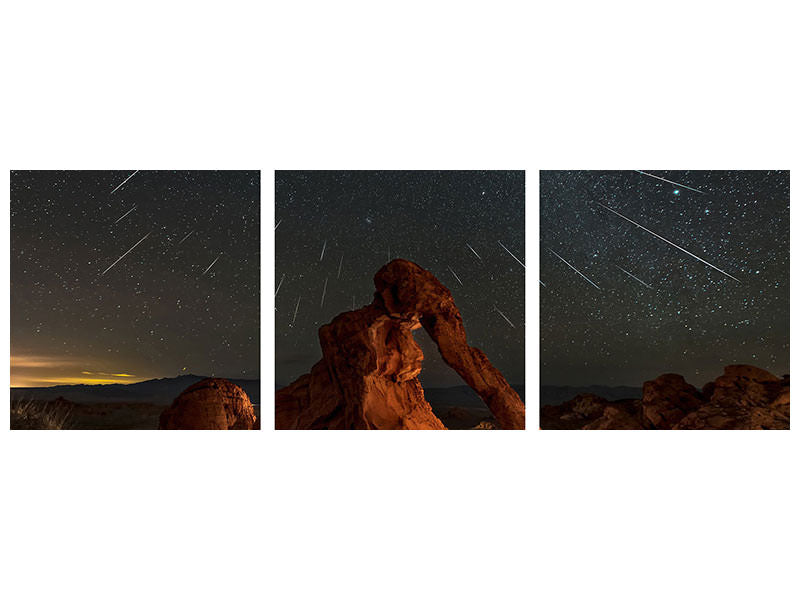 panoramic-3-piece-canvas-print-geminid-meteor-shower-above-the-elephant-rock