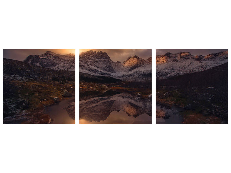 panoramic-3-piece-canvas-print-lofoten-mountains
