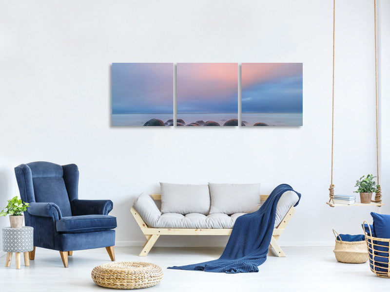 panoramic-3-piece-canvas-print-moeraki-boulders