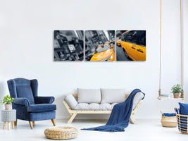 panoramic-3-piece-canvas-print-taxi-in-nyc