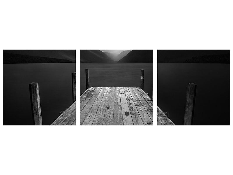 panoramic-3-piece-canvas-print-the-lake-p