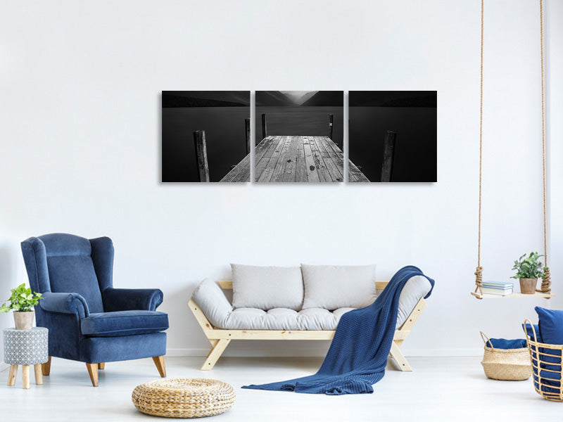 panoramic-3-piece-canvas-print-the-lake-p